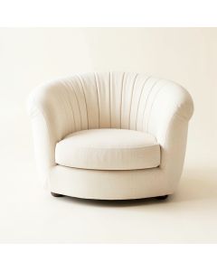 Spruce Brook Upholstered Armchair - Ivory (synthetic illustration; no displayed measurements)