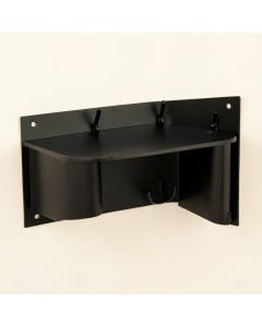 Moss Branch Wall-Mounted Entryway Organizer Shelf - Black (synthetic illustration; no displayed measurements)