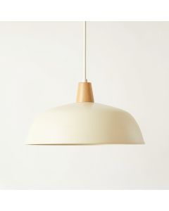 Brook Bluff Pendant Light Suspended From One Plain Cable - Cream (synthetic illustration; no displayed measurements)