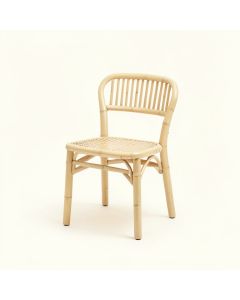Slate Bend Small Chair - Ivory (synthetic illustration; no displayed measurements)