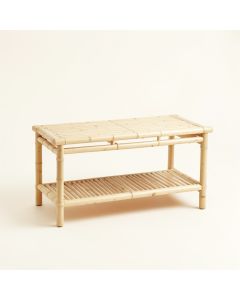 Spruce Bridge Indoor Bench - Ivory (synthetic illustration; no displayed measurements)