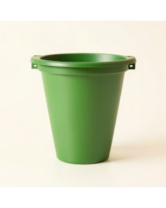 Dune Crest Empty Railing Planter With Integral Brackets - Green (synthetic illustration; no displayed measurements)