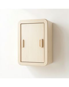Vale Bridge Wall-Mounted Laundry Cabinet - Ivory (synthetic illustration; no displayed measurements)