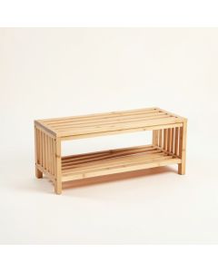 Ash Dell Shoe Storage Bench - Beige (synthetic illustration; no displayed measurements)
