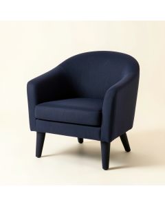 Harbor Bluff Upholstered Armchair - Navy (synthetic illustration; no displayed measurements)