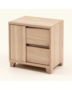 Plaskitt 2 - Drawer Nightstand In Light Brown (synthetic illustration; no displayed measurements)