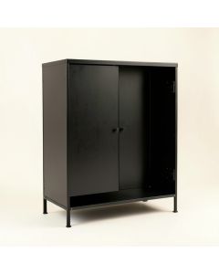 Slate Dell Wall-Mounted Laundry Cabinet - Black (synthetic illustration; no displayed measurements)