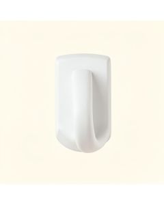 Rowan Crest Wall-Mounted Robe Hook - White (synthetic illustration; no displayed measurements)