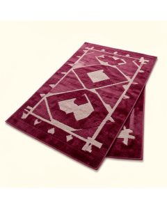 Pacifica Geometric Tufted Wool Magenta Area Rug (synthetic illustration; no displayed measurements)
