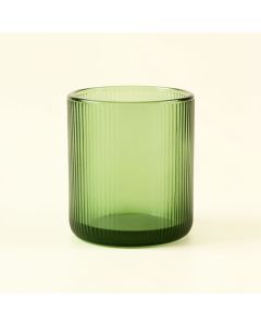 Dawn Crossing Empty Candle Holder - Green (synthetic illustration; no displayed measurements)