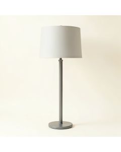 Summit Dale Floor Lamp With A Plain Fabric Shade - Gray (synthetic illustration; no displayed measurements)