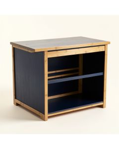 Alder Bend Empty Countertop Canister Rack - Navy (synthetic illustration; no displayed measurements)