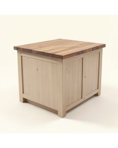 Kailee Kitchen Island With Butcher Block Top (synthetic illustration; no displayed measurements)