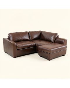 Spuyten 109 '' Wide Faux Leather Right Hand Facing Sofa & Chaise (synthetic illustration; no displayed measurements)