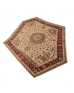 Southcott Oriental Machine Made Power Loom Wool/Polyester Brown/Beige/Red Area Rug (synthetic illustration; no displayed measurements)