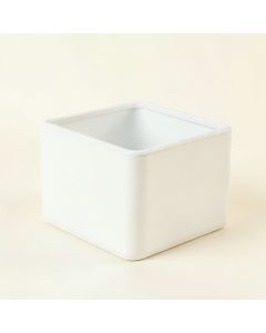 Laurel Brook Empty Railing Planter With Integral Brackets - White (synthetic illustration; no displayed measurements)