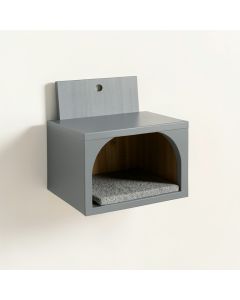 Ash Dale Wall-Mounted Cat Perch - Gray (synthetic illustration; no displayed measurements)