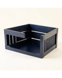 River Crest Empty Furniture-Style Pet Crate - Navy (synthetic illustration; no displayed measurements)