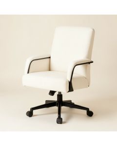 Fashion Casual Lift Chair Office Work Chair Beauty Salon Chair White (synthetic illustration; no displayed measurements)