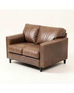 Le 76 '' Faux Leather Pillow Top Arm Reclining Loveseat (synthetic illustration; no displayed measurements)