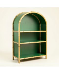 Stone Branch Freestanding Bookcase - Green (synthetic illustration; no displayed measurements)