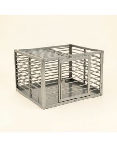 Stone Canyon Empty Furniture-Style Pet Crate - Gray (synthetic illustration; no displayed measurements)