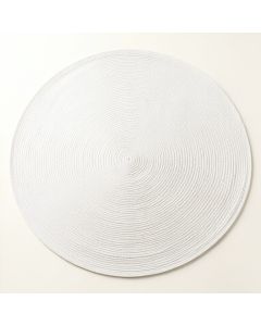 Bay Crest Round Area Rug - White (synthetic illustration; no displayed measurements)