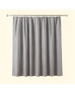 Dawn Branch Shower Curtain Hanging Flat From A Plain Rod - Gray (synthetic illustration; no displayed measurements)