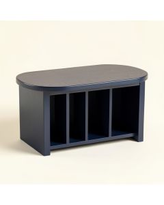 Heath Crest Shoe Storage Bench - Navy (synthetic illustration; no displayed measurements)