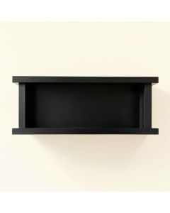 Heath Crest Wall-Mounted Shelf - Black (synthetic illustration; no displayed measurements)