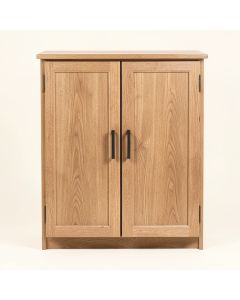2-Door Wood Entryway 19 Pair Shoe Storage Cabinet (synthetic illustration; no displayed measurements)