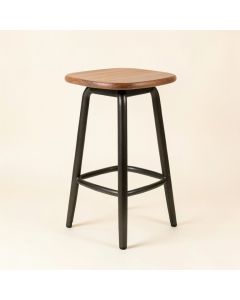 Solid Wood Bar & Counter Stool (synthetic illustration; no displayed measurements)