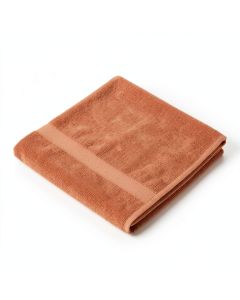 Hazel Crossing Bath Towel - Terracotta (synthetic illustration; no displayed measurements)