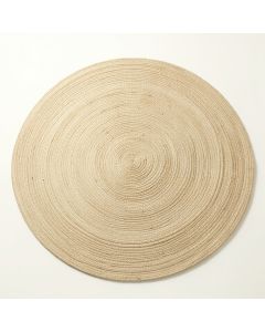 Heath Branch Round Area Rug - Beige (synthetic illustration; no displayed measurements)