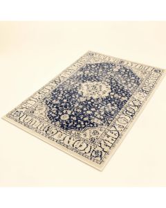 Katie Oriental Ivory / Navy Area Rug (synthetic illustration; no displayed measurements)