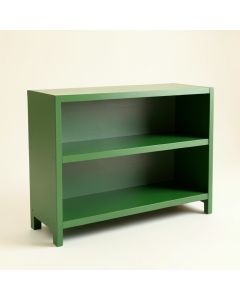 Heath Bluff Low Bookcase - Green (synthetic illustration; no displayed measurements)