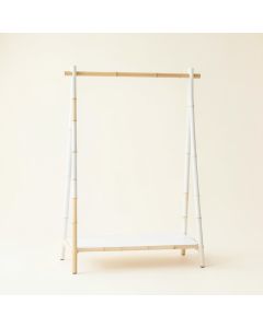 Hill Bridge Empty Garment Rack - White (synthetic illustration; no displayed measurements)