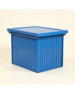 Field Bluff Closed Outdoor Storage Box - Blue (synthetic illustration; no displayed measurements)
