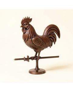 Grisha Metal Reproduction Rooster Weather Vane (synthetic illustration; no displayed measurements)