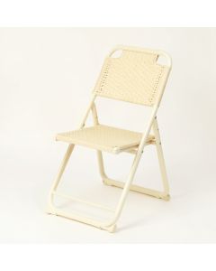 Hill Branch Folding Outdoor Chair - Cream (synthetic illustration; no displayed measurements)