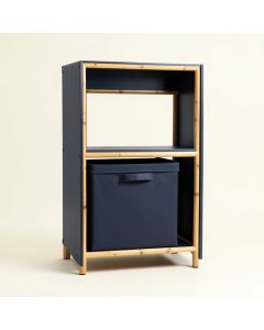 Meadow Dale Freestanding Pull-Out Hamper Cabinet - Navy (synthetic illustration; no displayed measurements)