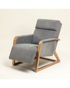 Swivel Rocker Fabric Recliner Chair - Reclining Chair Manual (synthetic illustration; no displayed measurements)