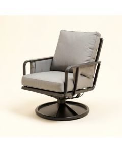 Romary Swivel Patio Chair With Cushions (synthetic illustration; no displayed measurements)
