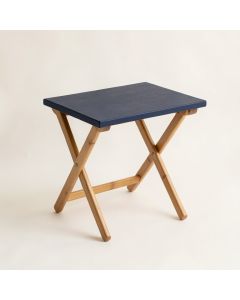 Juniper Canyon Compact Balcony Table - Navy (synthetic illustration; no displayed measurements)