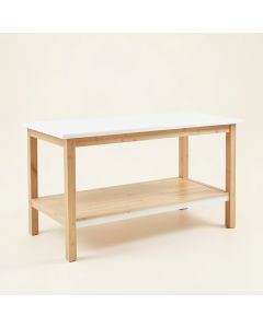 Harbor Crossing Empty Workshop Workbench - White (synthetic illustration; no displayed measurements)