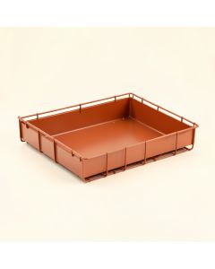 Summit Field Empty Under-Desk Cable Tray - Terracotta (synthetic illustration; no displayed measurements)