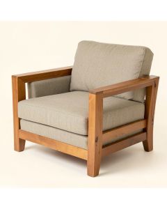 Hagan 50 '' Linen Square Arm Loveseat (synthetic illustration; no displayed measurements)