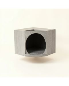 Flint Edge Wall-Mounted Cat Perch - Gray (synthetic illustration; no displayed measurements)