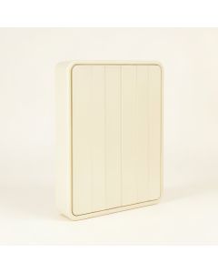 Holly Canyon Narrow Outdoor Storage Bench - Cream (synthetic illustration; no displayed measurements)
