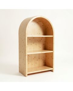 Moss Branch Freestanding Bookcase - Beige (synthetic illustration; no displayed measurements)
